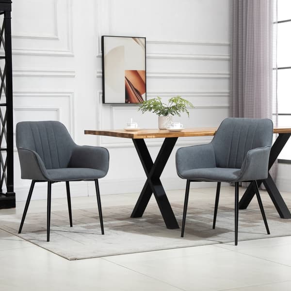 Matsstolar, Set om 2, 59,5x56,5x81 cm, Mörkgrå