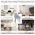 Miniatyrbild 6 av 9: Matsalsstolar Set, 59.5x56.5x81 cm, Blå