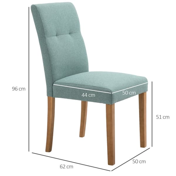 Matstolar, 2er-Set, 50x62x96 cm, Grön