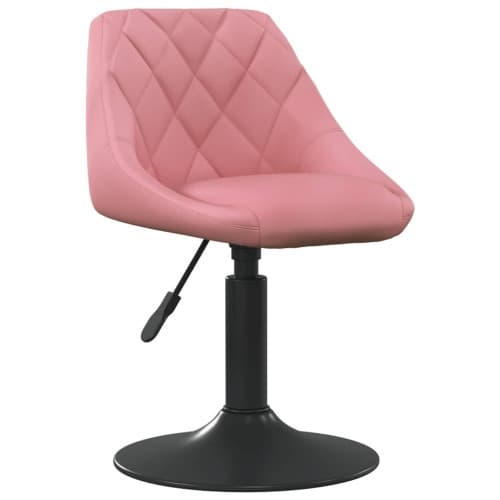 Matstol rosa sammet