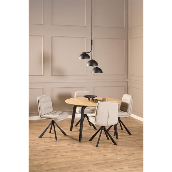 2 x Dean spisestuestoler stoff beige.