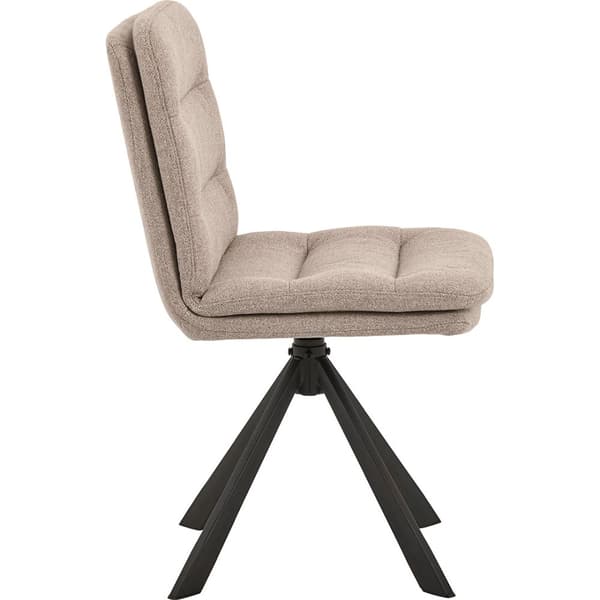 2 x Dean spisestuestoler stoff beige.
