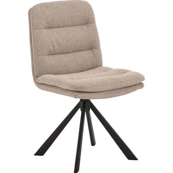 2 x Dean spisestuestoler stoff beige.