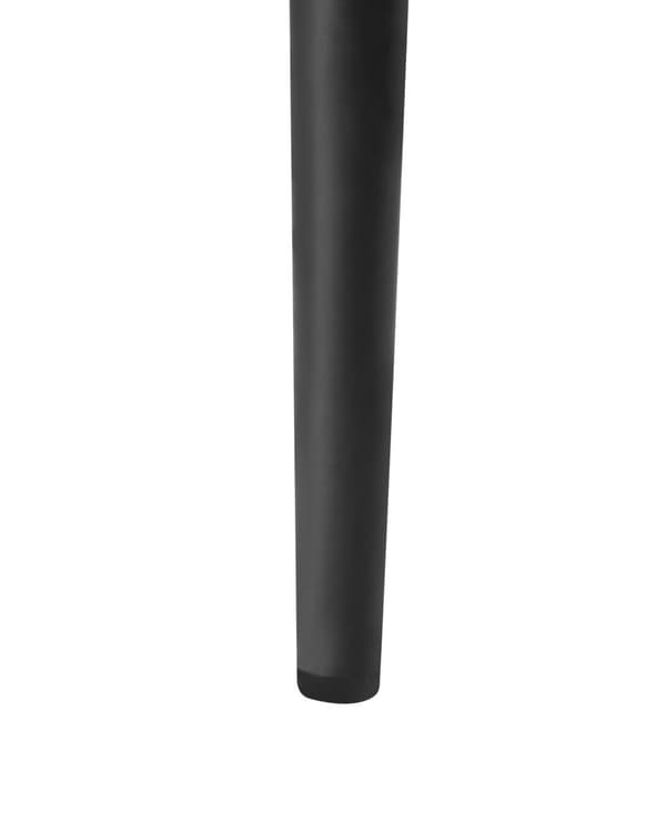 Sett med 2 Spisestoler Lysebeige Kunstskinn Polstret Sete Slanke Metallben