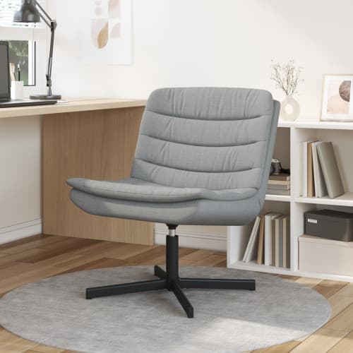 Snurrstol Ljusgrå Tyg Standard Ergonomisk Ljusgrå stol