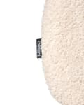 Miniatyrbilde 9 av 11: Sett med 2 Spisestuestoler Beige Boucle-trekk Svart Understell Jernramme Retro Design