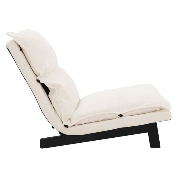 ML-Design golvstol beige, golvstol klädd med justerbart ryggstöd, linneöverdrag, robust stålram, sittdyna golvsoffa golvsoffa golvstol golvdyna