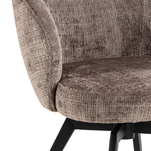 Darlene spisestuestoler med armlene chenille brun.