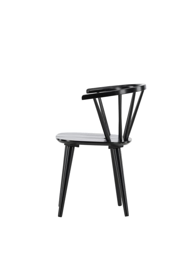FURNLUX RUOKASALIN TUOLI BOBBY MUSTA 55CM