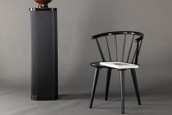 FURNLUX RUOKASALIN TUOLI BOBBY MUSTA 55CM