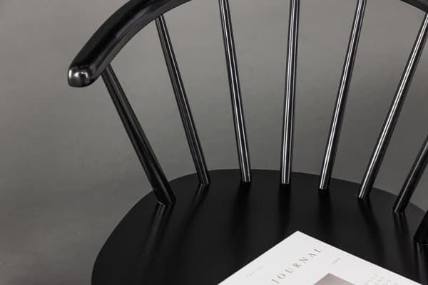 FURNLUX RUOKASALIN TUOLI BOBBY MUSTA 55CM