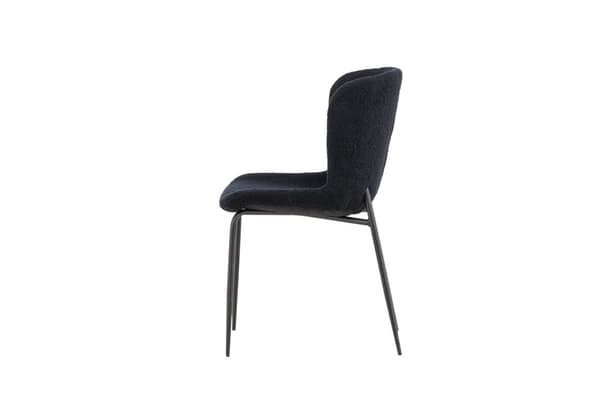 FURNLUX SPISESTUESTOL MODESTO SORT 48CM