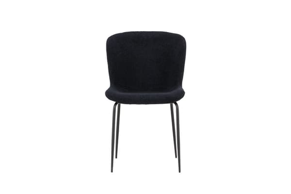 FURNLUX SPISESTUESTOL MODESTO SORT 48CM