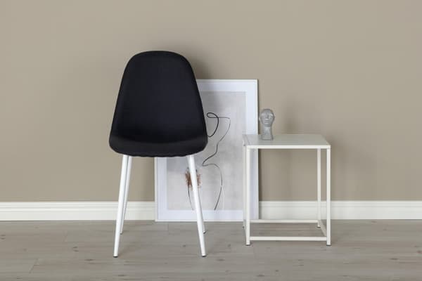 FURNLUX SPISESTUESTOL POLAR SORT & HVID 44CM