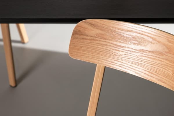 FURNLUX RUOKASALIN TUOLI SANJOS MUSTA & TAMMI 46CM