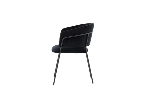 FURNLUX RUOKASALIN TUOLI SELMA MUSTA 54CM