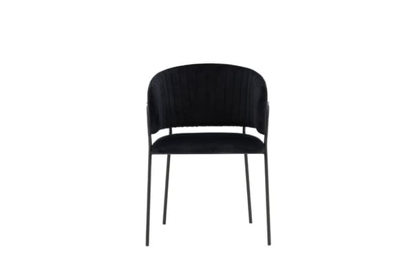 FURNLUX RUOKASALIN TUOLI SELMA MUSTA 54CM