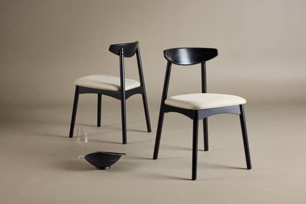 FURNLUX RUOKASALIN TUOLI VEN BEIGE & MUSTA 47CM