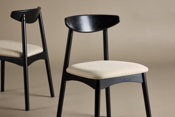 FURNLUX RUOKASALIN TUOLI VEN BEIGE & MUSTA 47CM