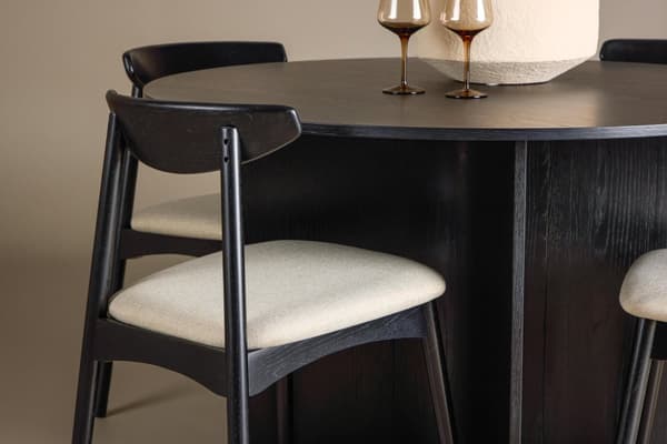 FURNLUX RUOKASALIN TUOLI VEN BEIGE & MUSTA 47CM