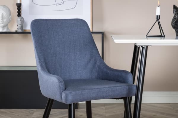 FURNLUX RUOKASALIN TUOLI PLAZA SININEN & MUSTA 49CM