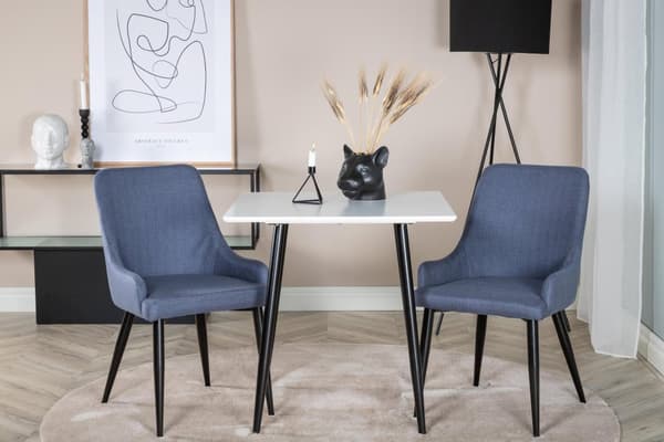 FURNLUX RUOKASALIN TUOLI PLAZA SININEN & MUSTA 49CM