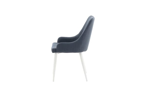 FURNLUX MATSALSSTOL PLAZA BLÅ & VIT 49CM