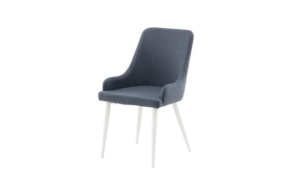 FURNLUX MATSALSSTOL PLAZA BLÅ & VIT 49CM