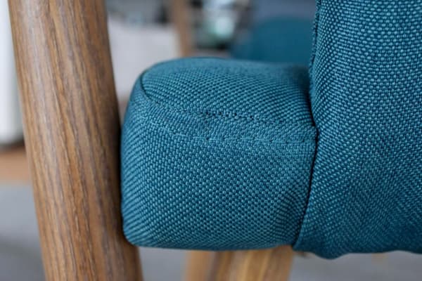 FURNLUX SPISESTUESTOL PLAZA BLÅ & EG 49CM