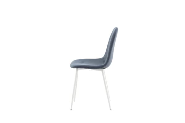 FURNLUX MATSALSSTOL POLARBLÅ & VIT 44CM