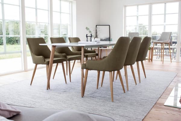 FURNLUX MATSALSSTOL PLAZA GRÖN & EK 49CM