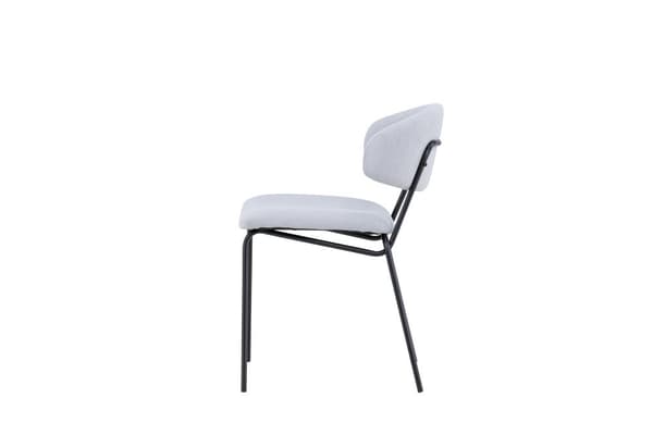 FURNLUX MATSALSSTOL CHICO GRÅ & SVART 50CM