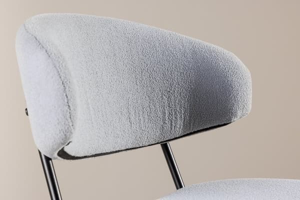 FURNLUX MATSALSSTOL CHICO GRÅ & SVART 50CM