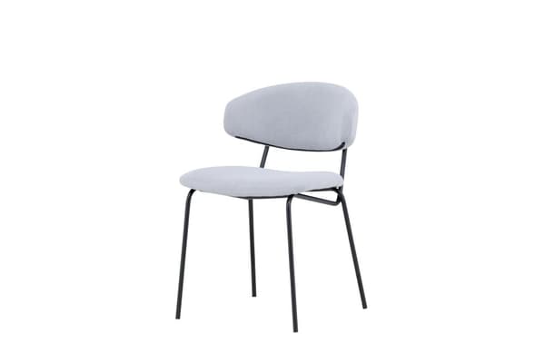 FURNLUX MATSALSSTOL CHICO GRÅ & SVART 50CM
