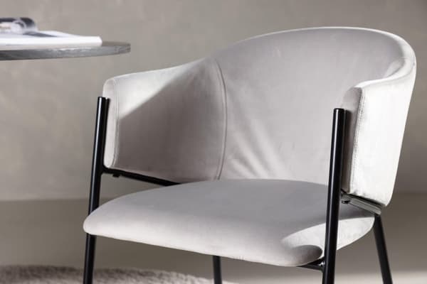 FURNLUX RUOKASALIN TUOLI EVELINA HARMAA & MUSTA 54CM