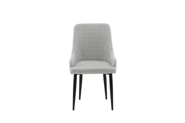 FURNLUX MATSALSSTOL PLAZA GRÅ & SVART 49CM