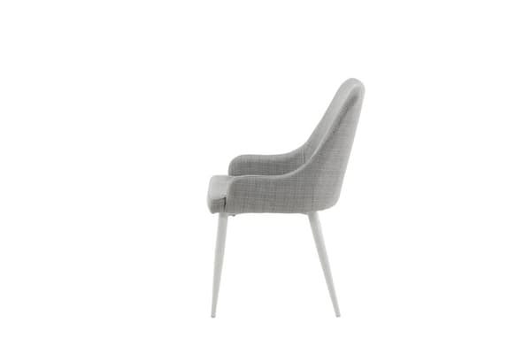 FURNLUX MATSALSSTOL PLAZA GRÅ & VIT 49CM