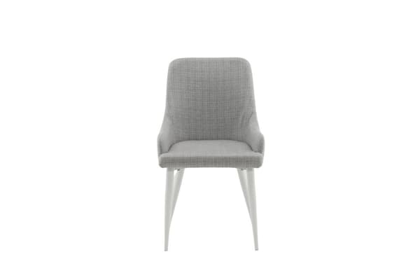 FURNLUX MATSALSSTOL PLAZA GRÅ & VIT 49CM