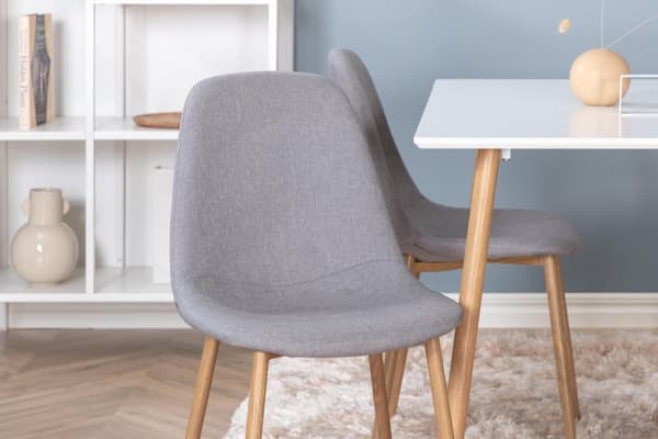 FURNLUX MATSALSSTOL POLARGRÅ & EK 44CM
