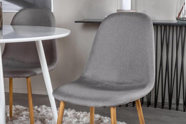 FURNLUX MATSALSSTOL POLARGRÅ & EK 44CM