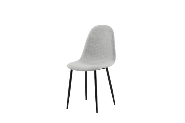 FURNLUX MATSALSSTOL POLAR LJUSGRÅ & SVART 44CM