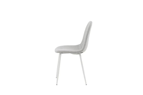 FURNLUX MATSALSSTOL POLARGRÅ & VIT 44CM