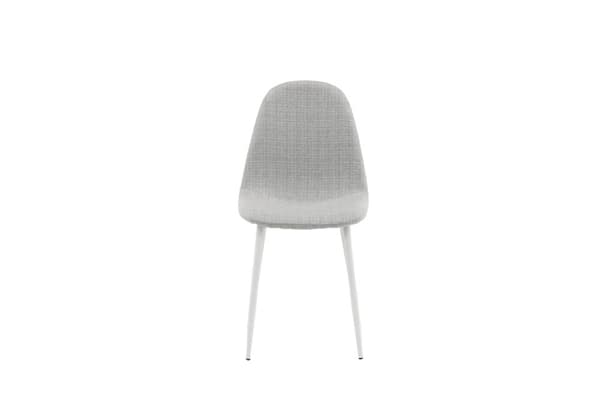 FURNLUX MATSALSSTOL POLARGRÅ & VIT 44CM