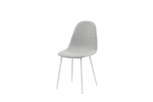 FURNLUX MATSALSSTOL POLARGRÅ & VIT 44CM