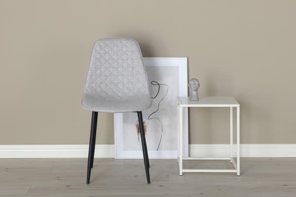 FURNLUX SPISESTUESTOL POLAR GRÅ & SORT 44CM