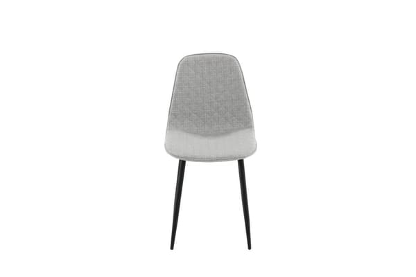 FURNLUX SPISESTUESTOL POLAR GRÅ & SORT 44CM
