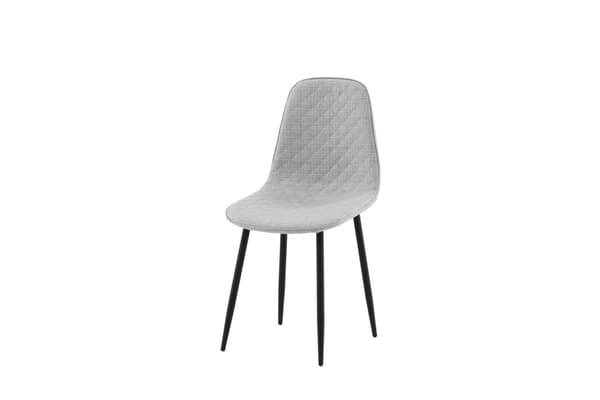 FURNLUX SPISESTUESTOL POLAR GRÅ & SORT 44CM