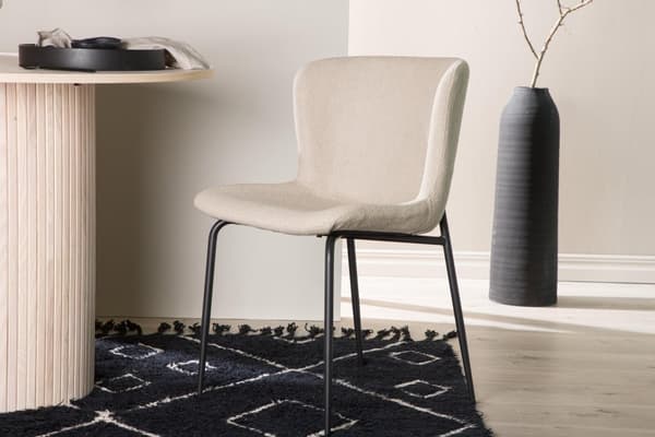 FURNLUX RUOKASALIN TUOLI MODESTO BEIGE & MUSTA 48CM