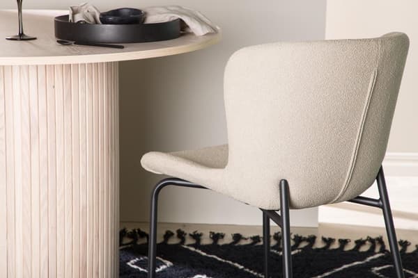 FURNLUX RUOKASALIN TUOLI MODESTO BEIGE & MUSTA 48CM