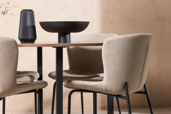 FURNLUX RUOKASALIN TUOLI MODESTO BEIGE & MUSTA 48CM